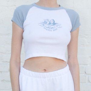 Heaven Sent Brandy Melville Crop Top (Blue)